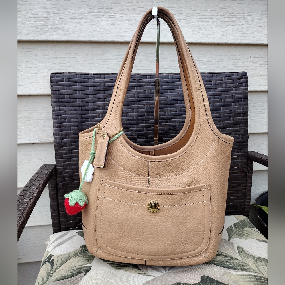 COACH Legacy Pebble Leather Ergo Tote - Picture 8 of 17